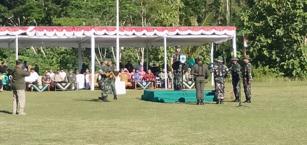 Upacara Penutupan TNI Manunggal Membangun Desa (TMMD) Tahap I Tahun 2024
